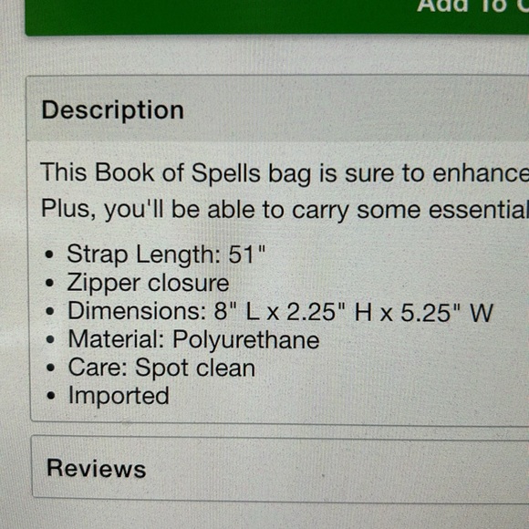Book of Spells purse Halloween - Picture 4 of 4